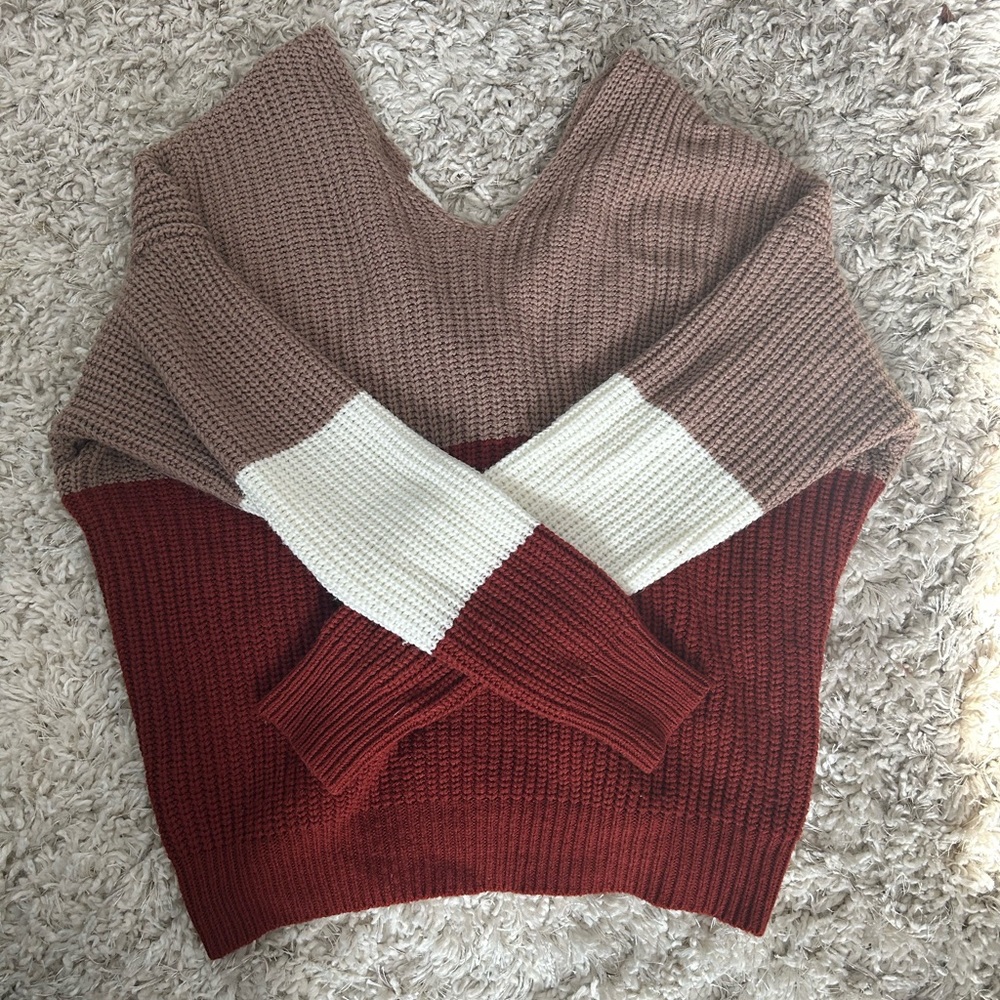 Multi colored knit sweater, No Boundries, XXL